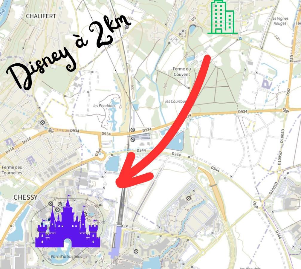 Appartement Cosy Tres Proche Disney Coupvray Kültér fotó